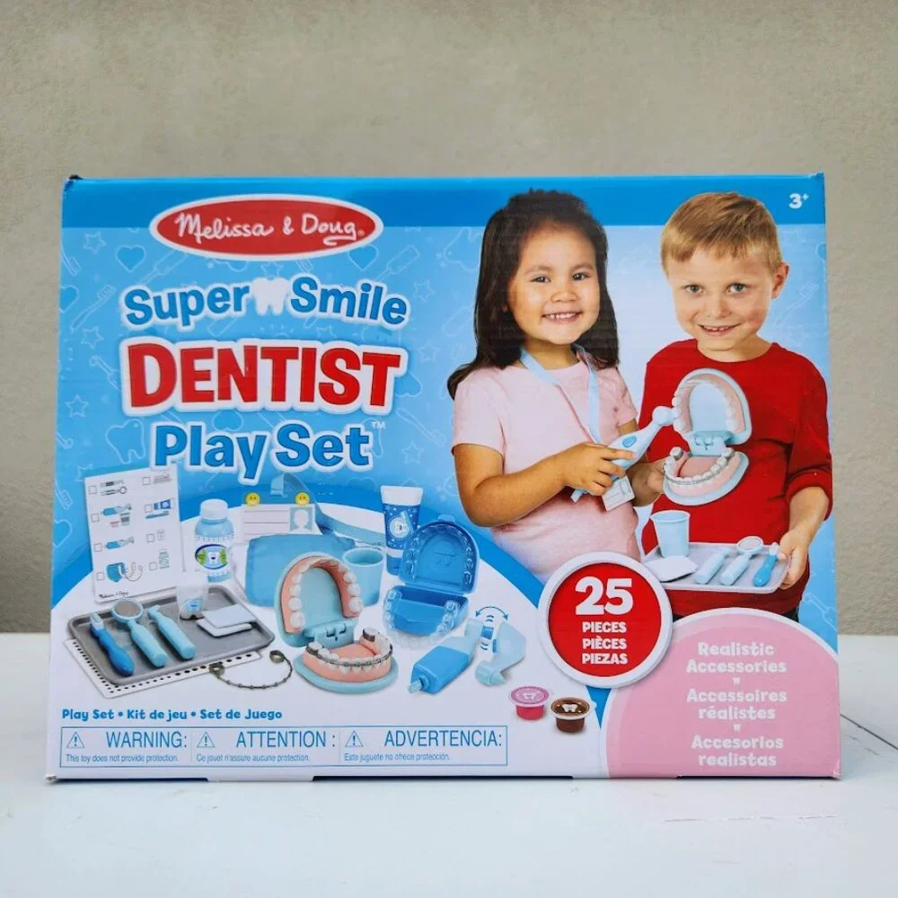 NEW Melissa & Doug Dentist Dental Pretend Play Teeth Set 25-piece Includes set o